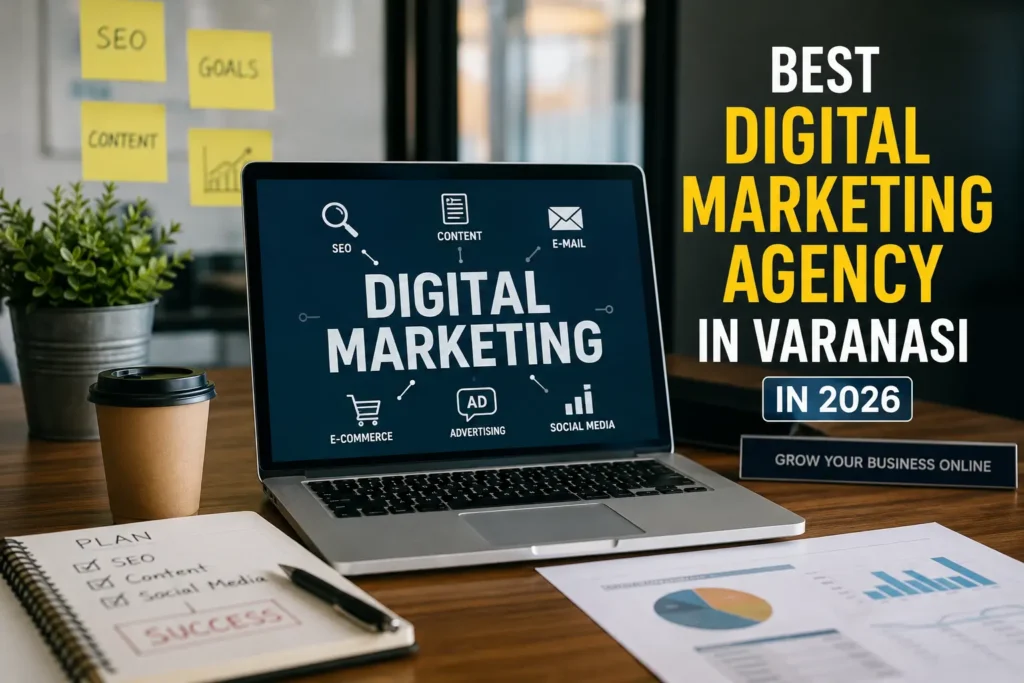 Best Digital Marketing Agency in Varanasi in 2026 offering SEO, Google Ads, social media marketing and web development services