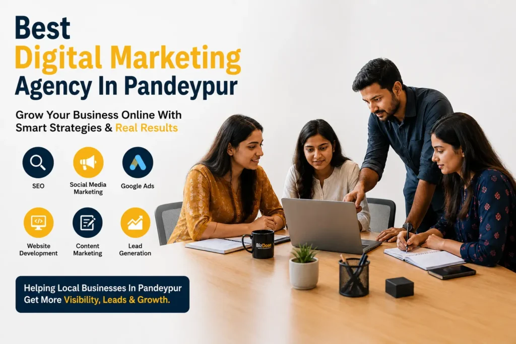 Bizzdose team providing local SEO and strategy services as the best digital marketing agency in pandeypur