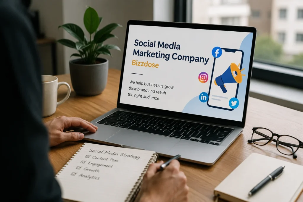 Social Media Marketing Company Bizzdose helping businesses grow through professional social media marketing strategies, content creation, brand promotion, audience engagement, and digital marketing services.
